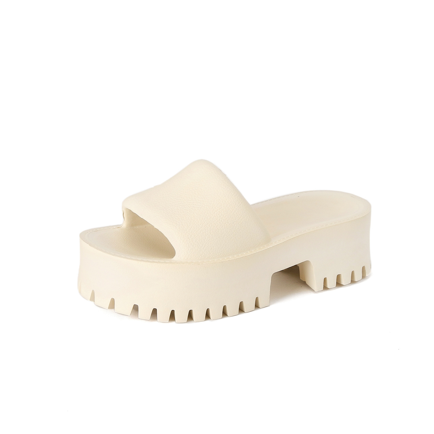 New women's slippers for outerwear, thick sole, super high heels, Instagram fashion, internet celebrity, EVA cool casual, one size large