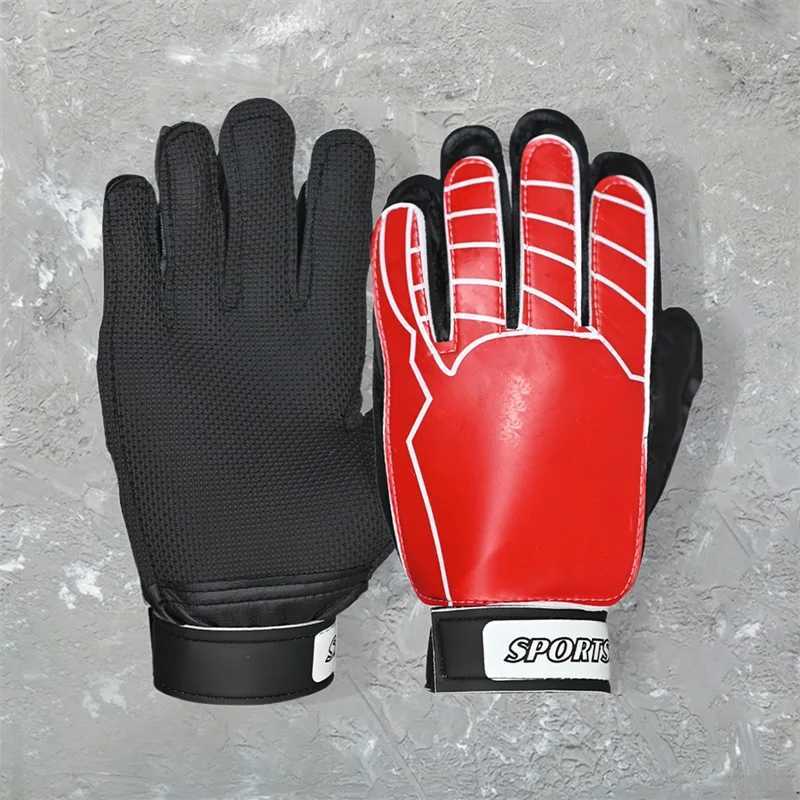 Goalkeeper gloves PU leather strong grip football gloves anti slip and wear-resistant football goalkeeper glovesXJ250412