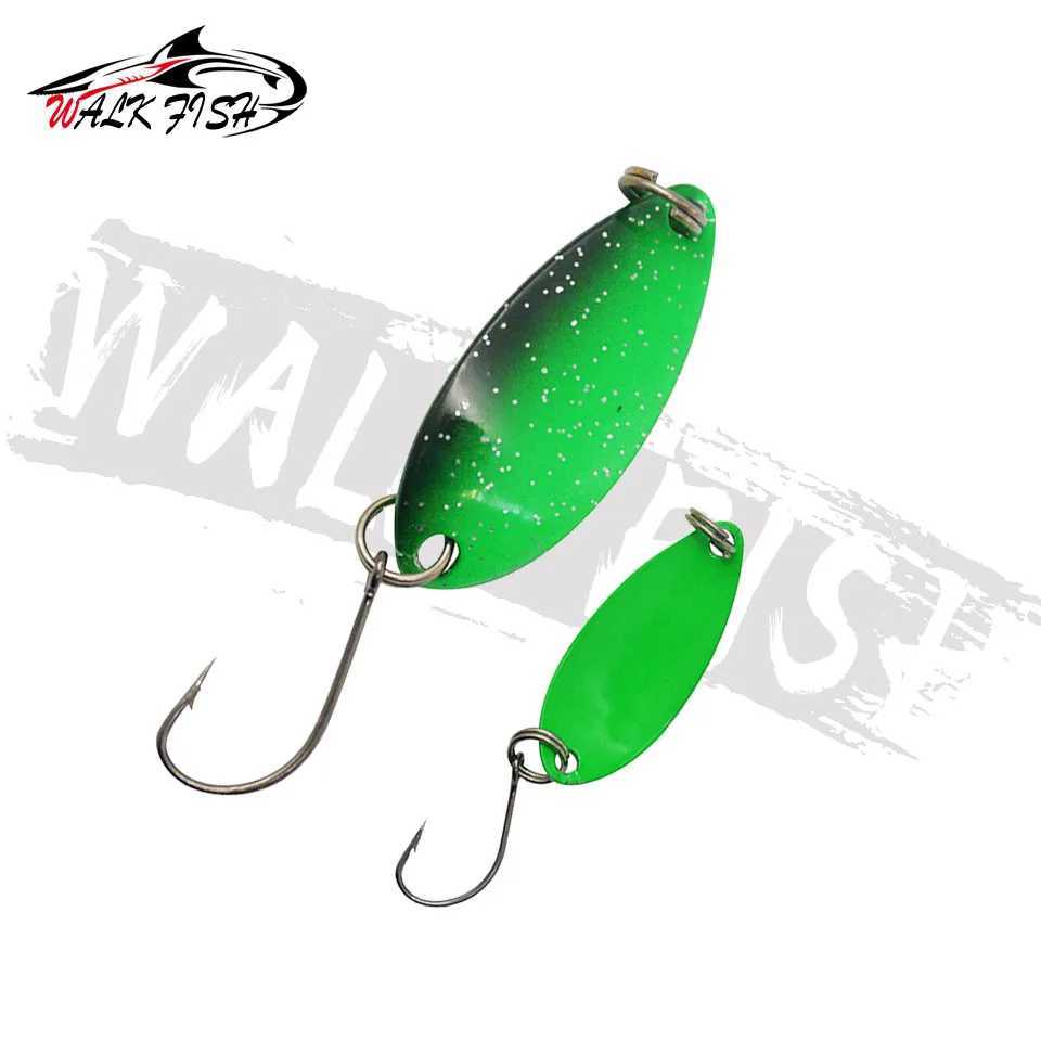 WALK FISH 1PCS Peche Leurre Pesca SPOON 3g 33mm Colorful Spoon Bait Stream Metal Fishing Lure For Trout Chub Perch Salmon Z250411