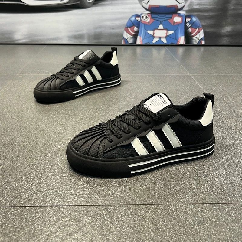 designer shoes new Men's shoes autumn and winter trendy sports shoes fashionable and versatile soft sole height increasing casual skateboard shoe