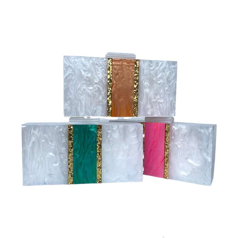Acrylic Women's Small Handbag Shoulder Crossbody Strap Travel White Denim Evening Bags 2023 Chain Bag Mobile Phone Backpack