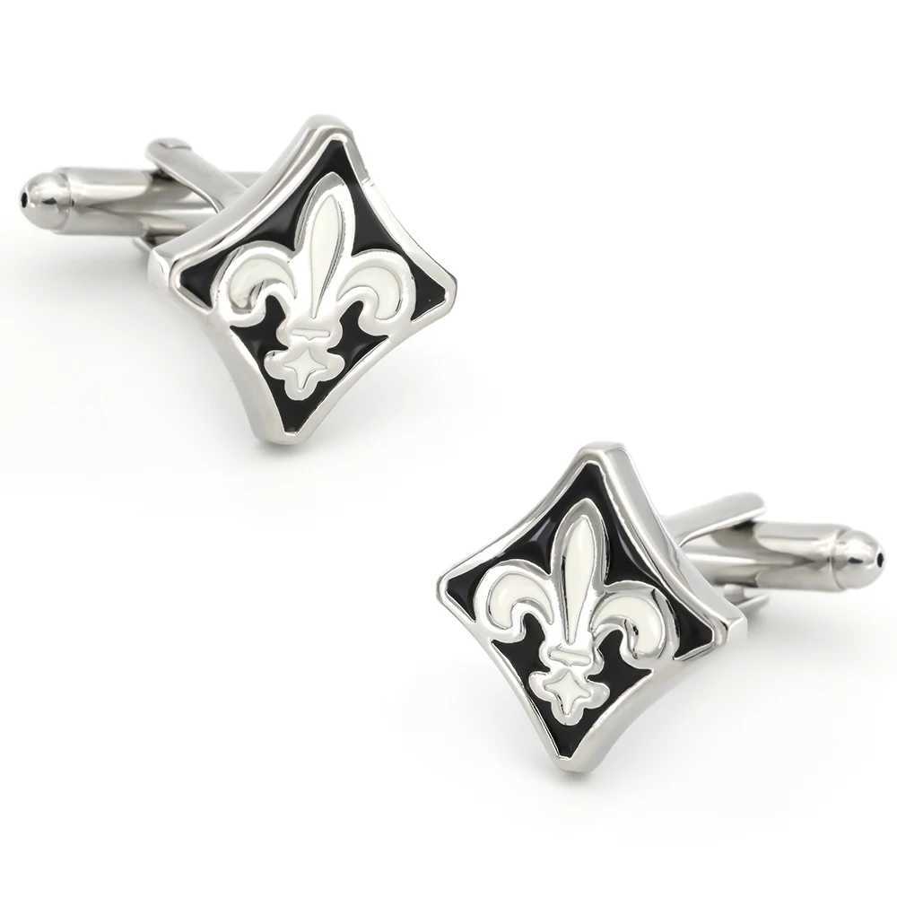Male designer cufflinks made of high-quality copper material with blue fashionable design. Wholesale and retail of cufflinksT250412