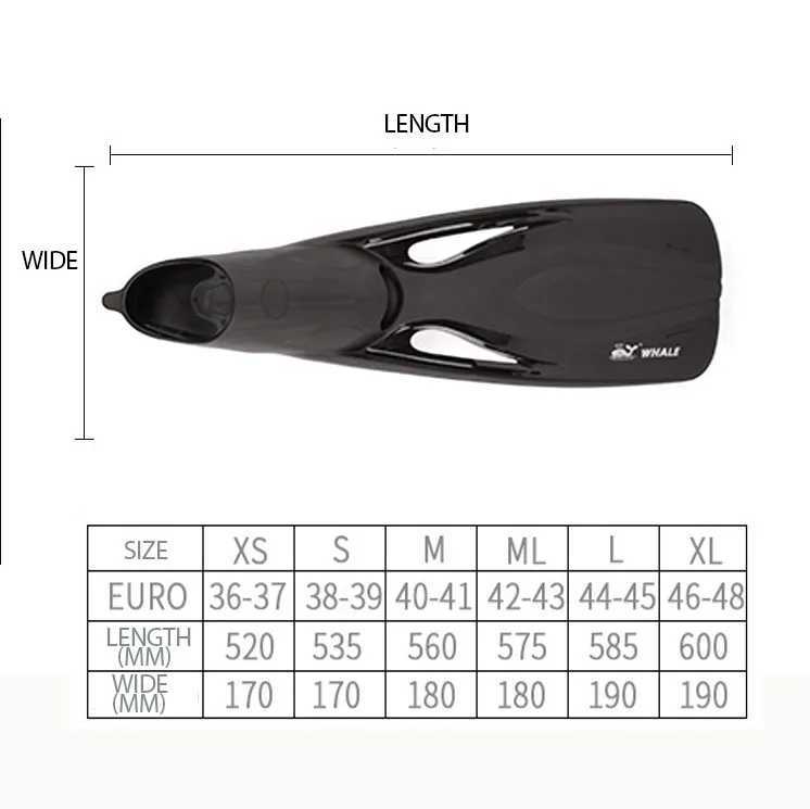 Professional scuba diving fin womens swimming shoes silicone long diving shoes single fin diving shoesY250412