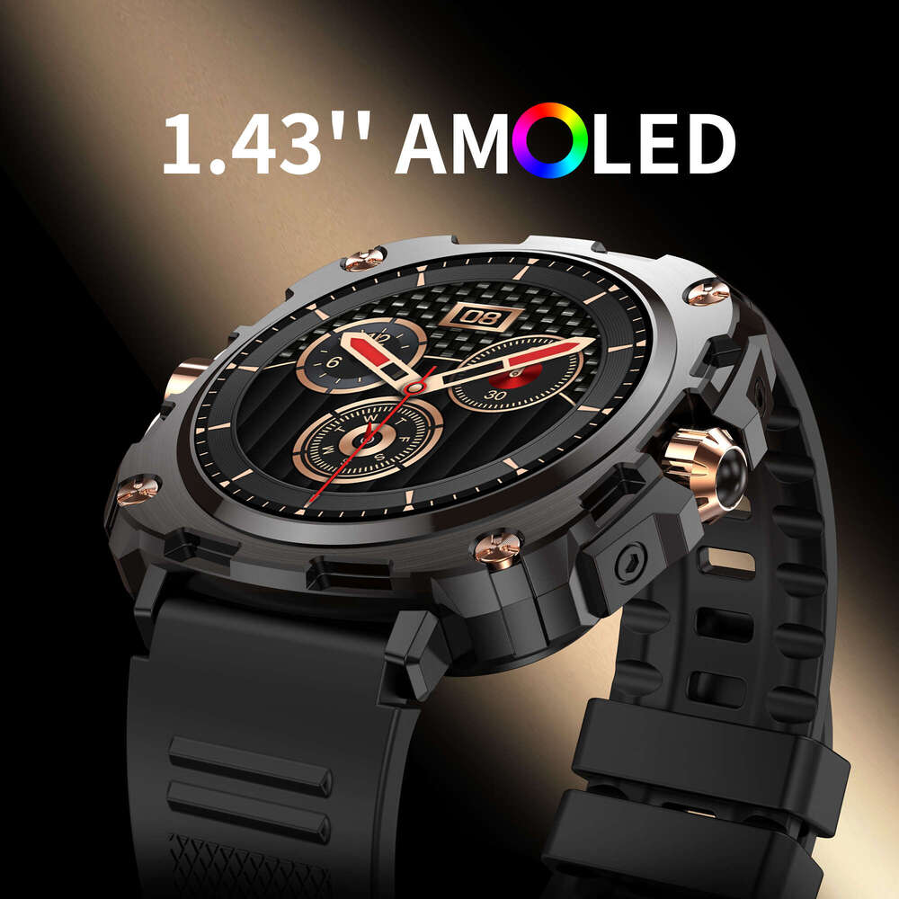 2024 SmartWatch 1.43" Big Screen, Smart Watch For Wireless Call, Custom Dial, Fitness Tracker, 400mAh Battery, Compatible with iPhone and Android