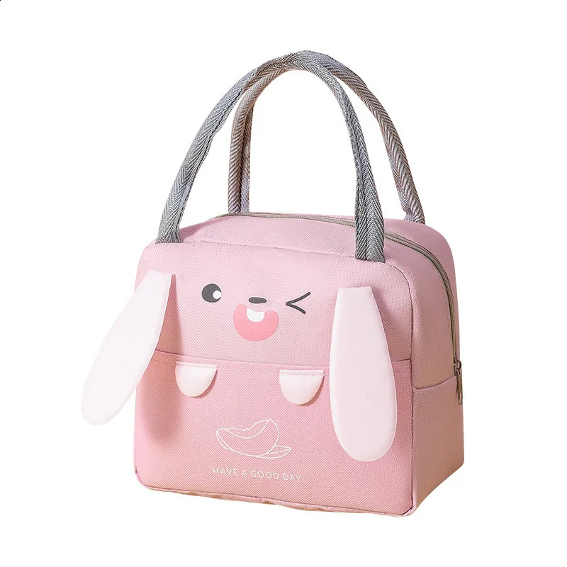 Portable Insulated Picnic Food Lunch Bag Box Cartoon Handbag Food Fresh Cooler Bag Womens Gifts 250410