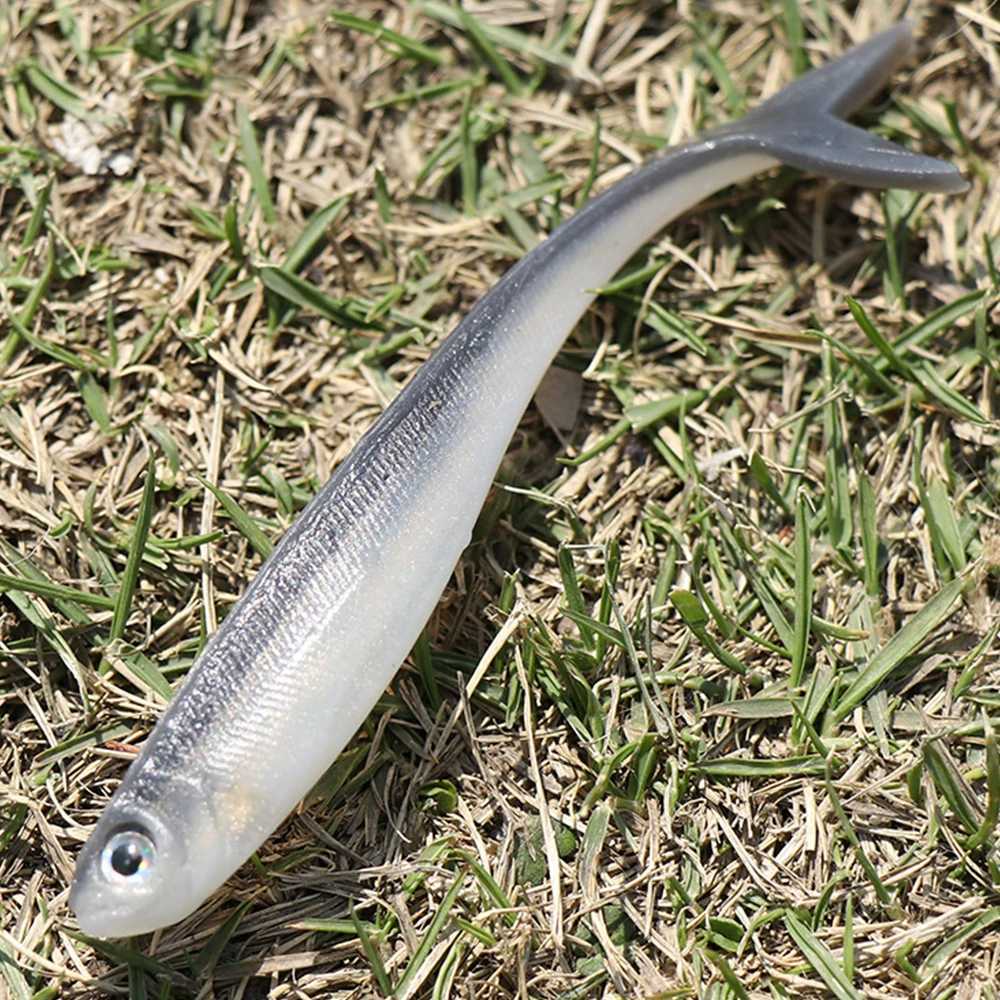 10PCS Black Minnow Jerk Shad Maggot Worm Bait 8cm/2g Soft Silicone Fish Lure Saltwater Freshwater Fishing Jigging Wobbler Tackle Z250411