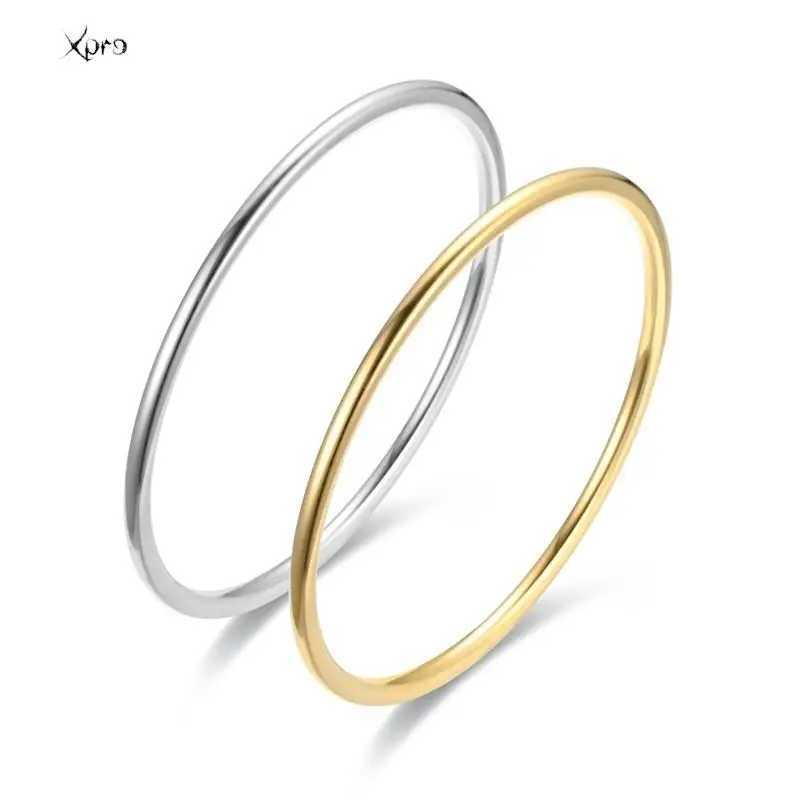 Fashionable Stainless Steel Bracelet For Women Round Minimalist Elegant Gold Color Bracelet Womens Accessories Popular JewelryC250411