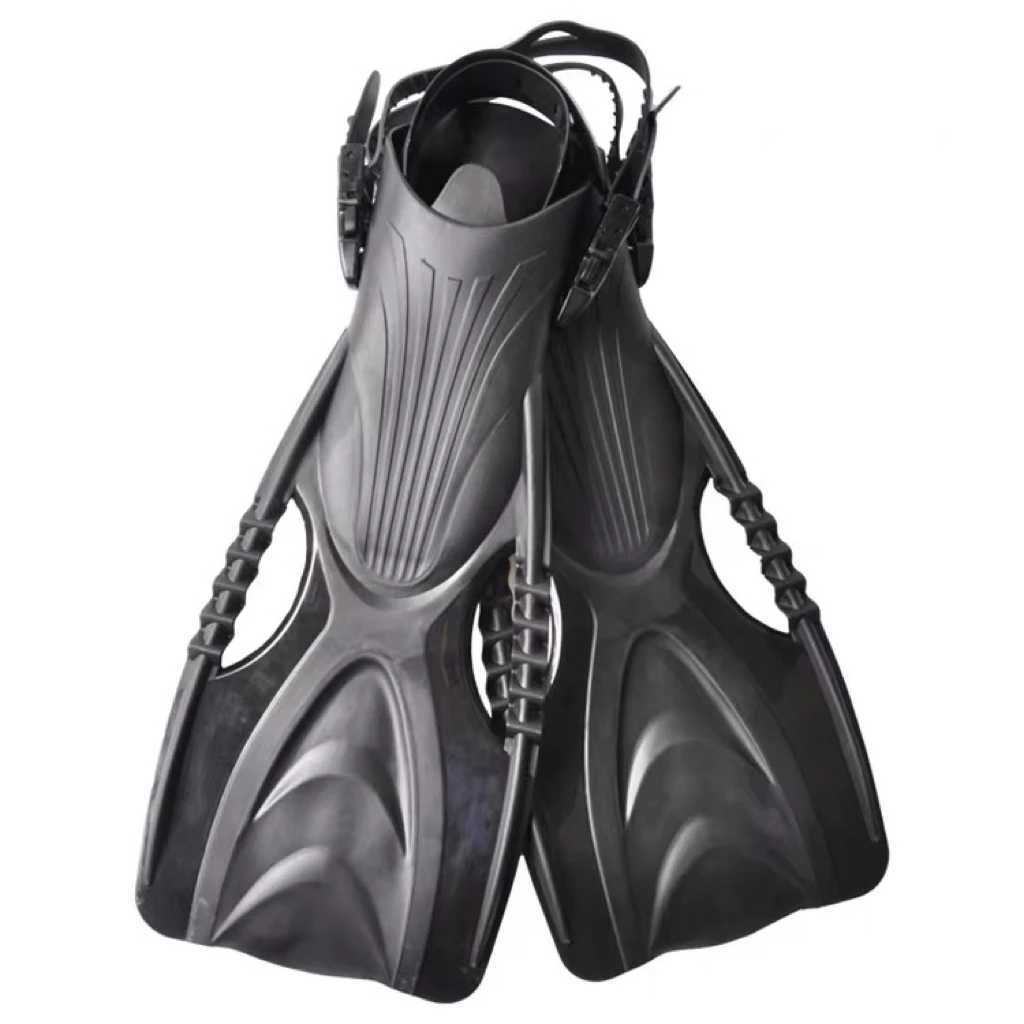 QYQ Professional Long Fin Swimming Fin Adult Inflatable Foot Flip Cover Youth Free Diving Fin Water Sports Lightweight EquipmentY250412