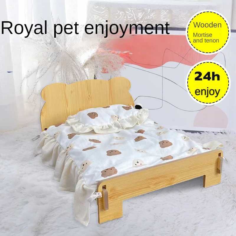 New solid wood cat bed dog bed special discount pet bed Cathouse dog house warm pet bed X250412