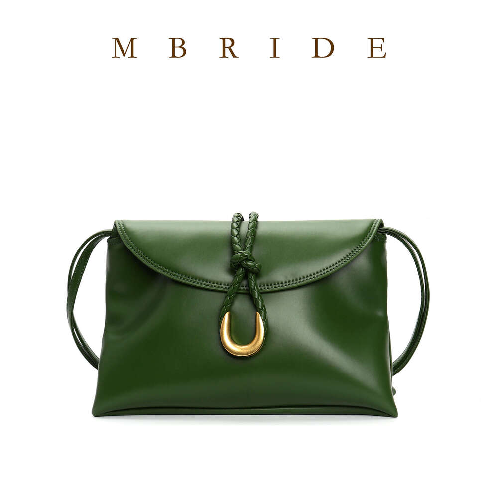 Shu Qi's New Autumn And Winter Product Liberta Trendy Women's High-Quality Cowhide Flip Shoulder Hand-Held Bag, Letter Envelope