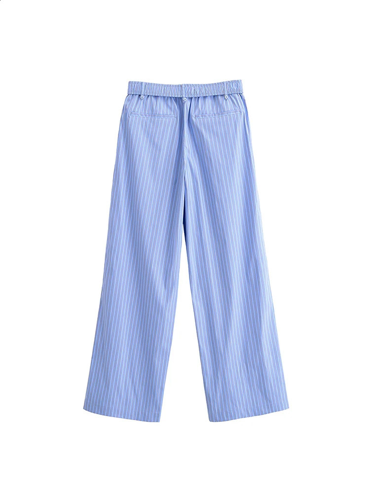 Womens Summer Stripe 2piece Set 2025 Fashion Solid Tank Top and Mens Elegant Street Double Clothing 250411Z