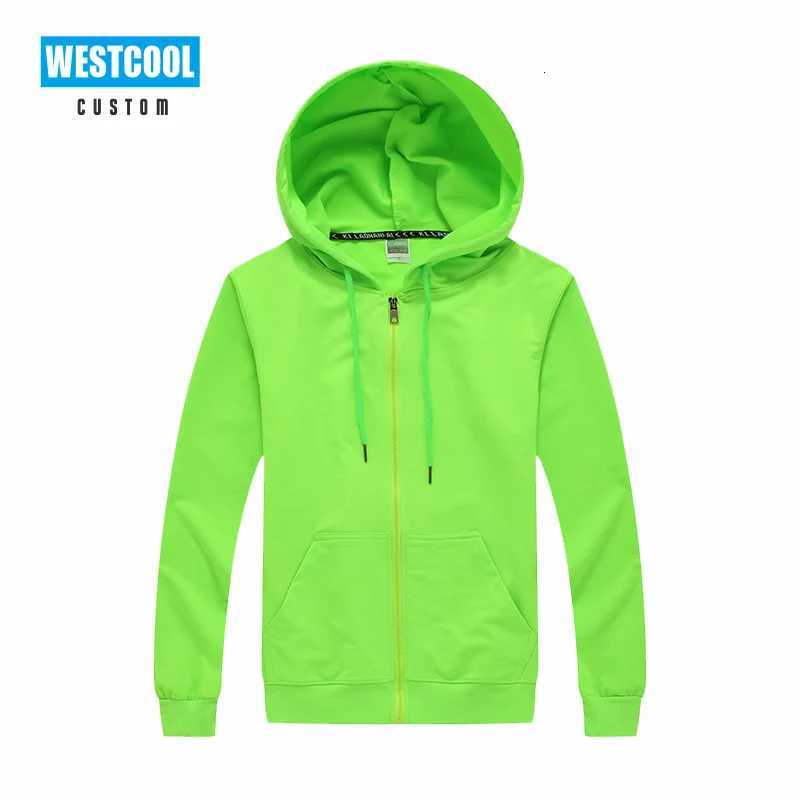 POD customization 11 Colors Thin Hoodie Custom Embroidery Hoody Personalized Brand Text Photo Cheap Zipper Hoodie WESTCOOLT251112