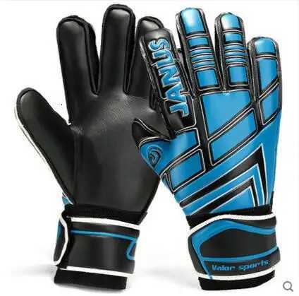 Janus Professional kids Football Goalkeeper Gloves latex Thickened Train hard-wearing Soccer Gloves finger save protectionW251112