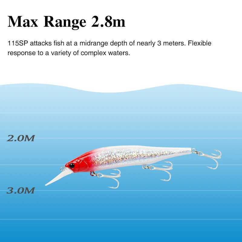 TSURINOYA 115S NYX SinKing Minnow Jerkbait 18.5g 115mm Saltwater Tungsten Weight System Artificial Professional Fishing Lure Z250411