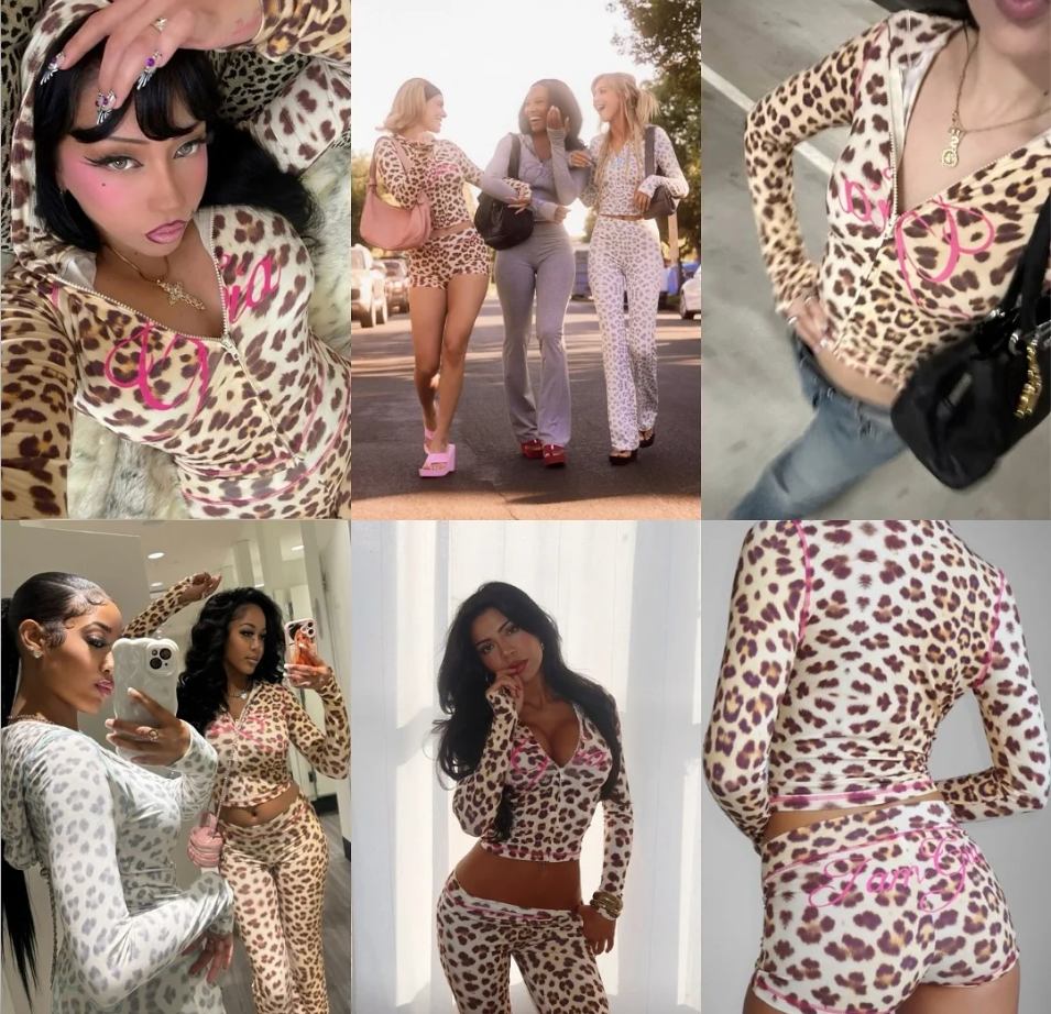 Women's fashion designer style casual sporty social must-have two-piece set - short top + flare pants. Essential for trendsetters 5A001