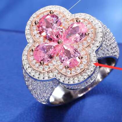 Hip Hop Jewelry Custom Ring Sterling Silver 925 Vvs Moissanite Iced Out Hip Hop Jewelry Fancy Shape Men Diamond Rings