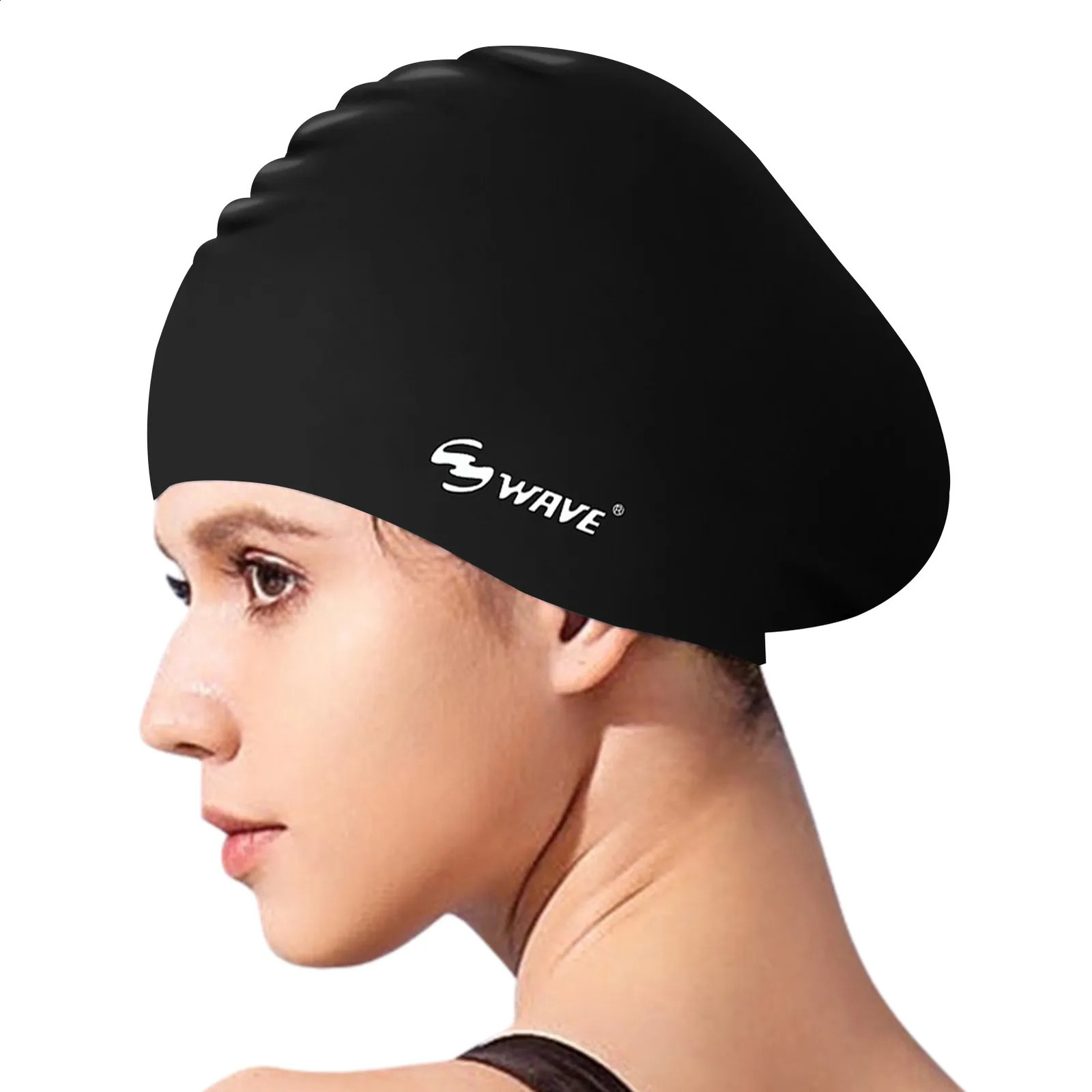 Silicone Swimming Caps Oversized Long Hair Swimming Caps Waterproof Swim Cap with Ear Protect Diving Bathing Hats Pool Accessori 250411