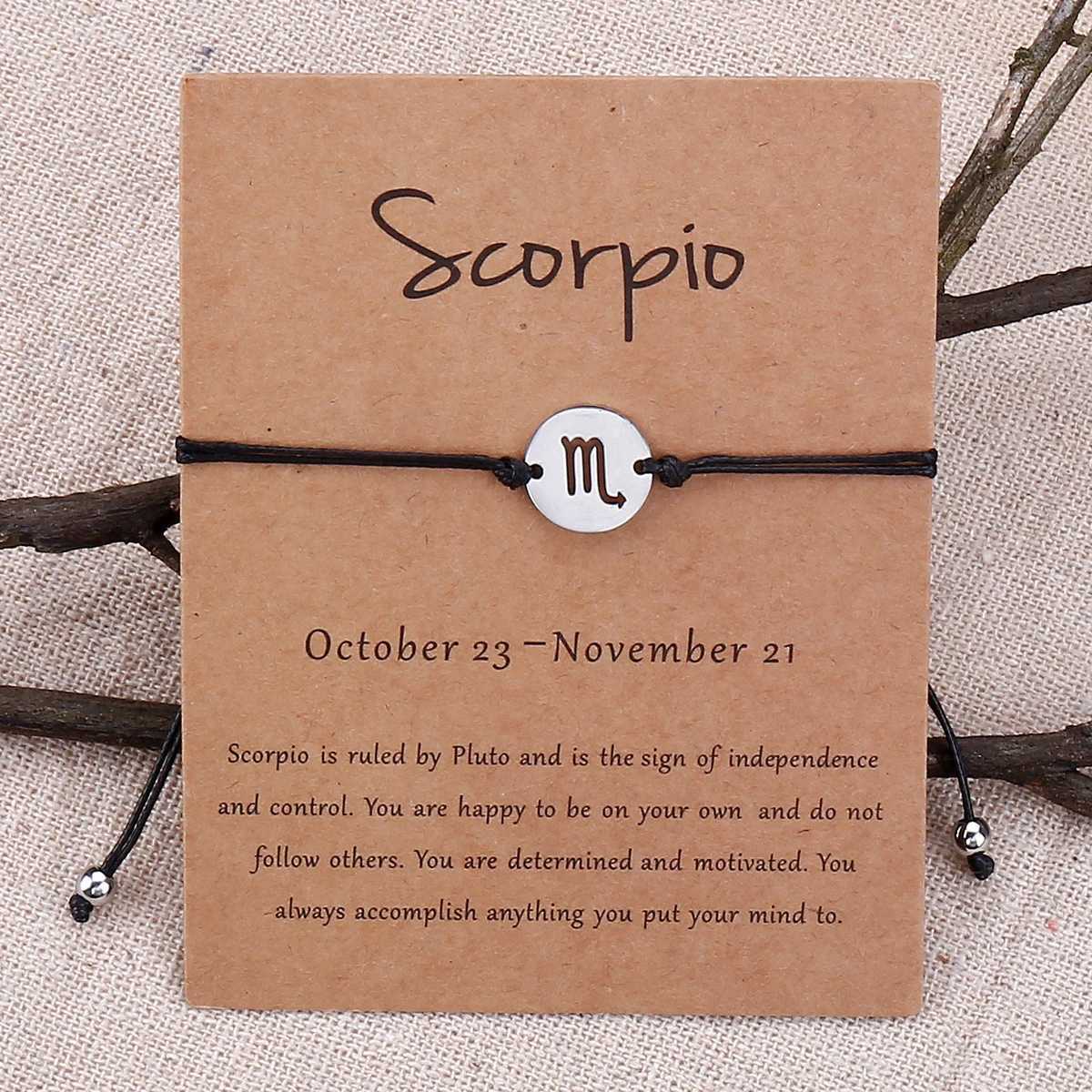 Hot Selling 12 Zodiac Sign Bracelet Stainless Steel Gold Silver Color Charm Constellation Women Adjustable Horoscope JewelryC250411