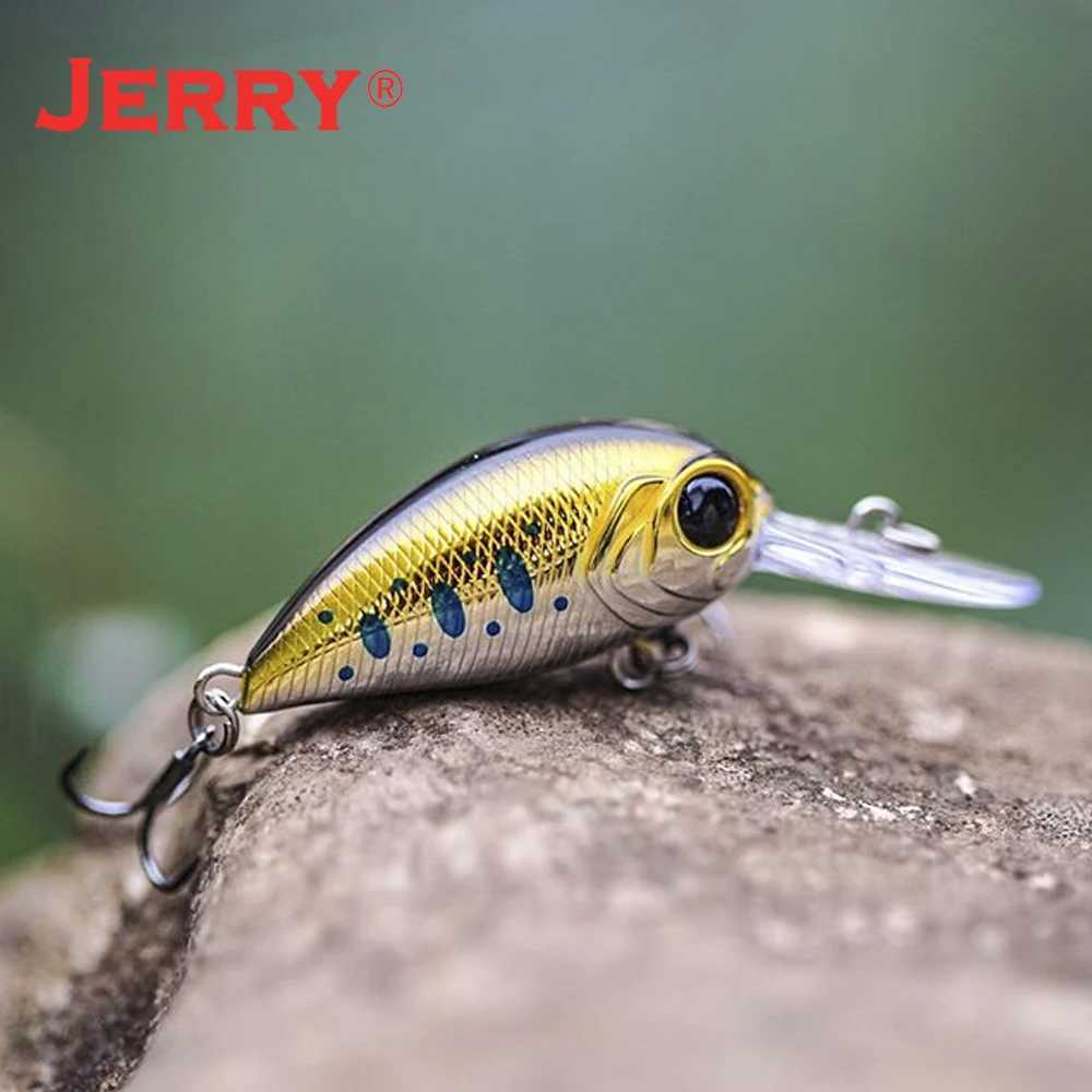 Jerry Scout Ultralight Floating Wobbler Deep Diving Artificial Bait 38mm Crackbait Bass Pike Perch Fishing Z250411