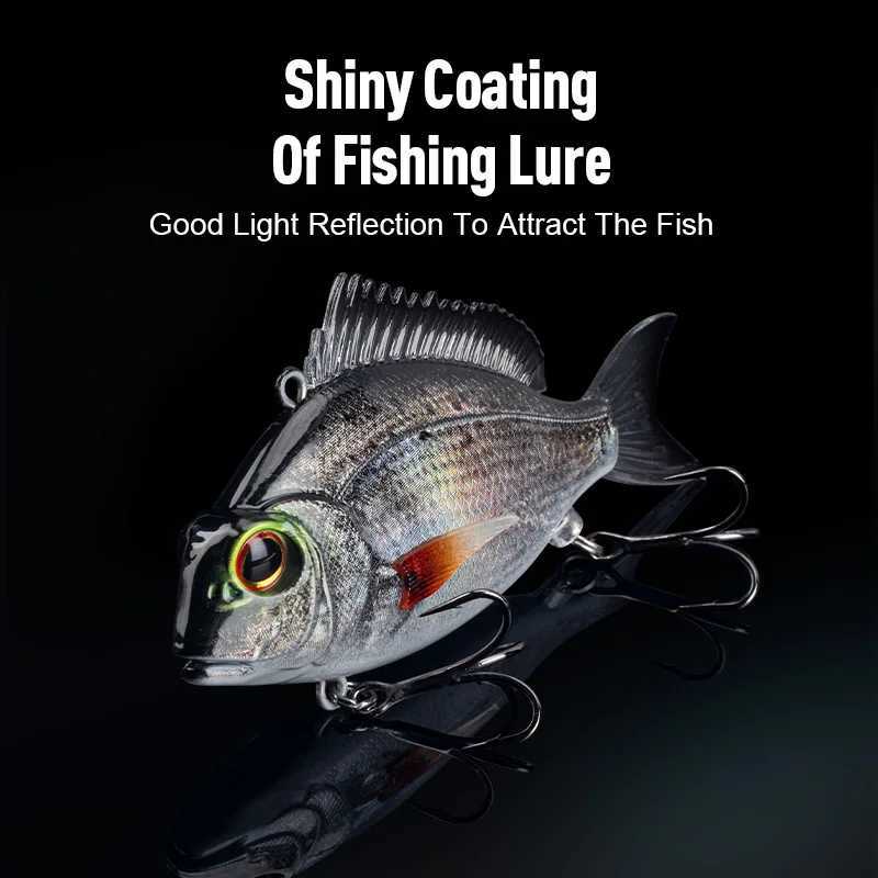 LEYDUN VIB Soft Swimbait Fishing Lures 11g 24g 30g Lifelike design Dynamic Vibration Sinking Winter Sea Fishing Baits Wobbler Z250411