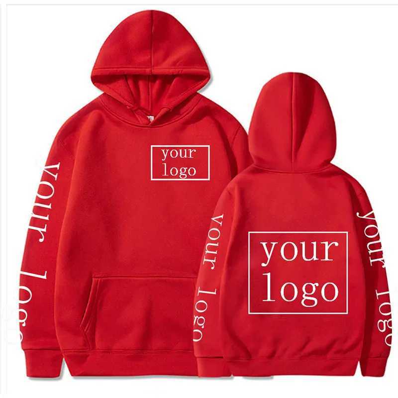 POD customization Your Own Design Brand /Picture Personalized Custom Men Women Text DIY Hoodies Sweatshirt Casual Hoody Clothing Fashion NewT251112