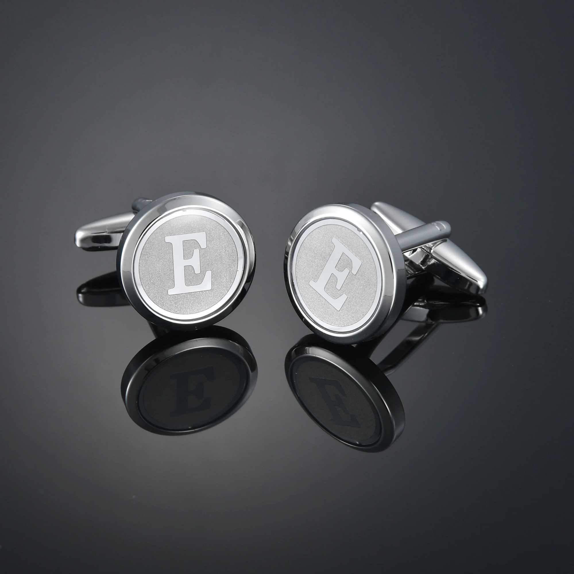 High quality mens classic 26 A-Z initial cufflinks letter cufflinks formal business wedding shirtT250412