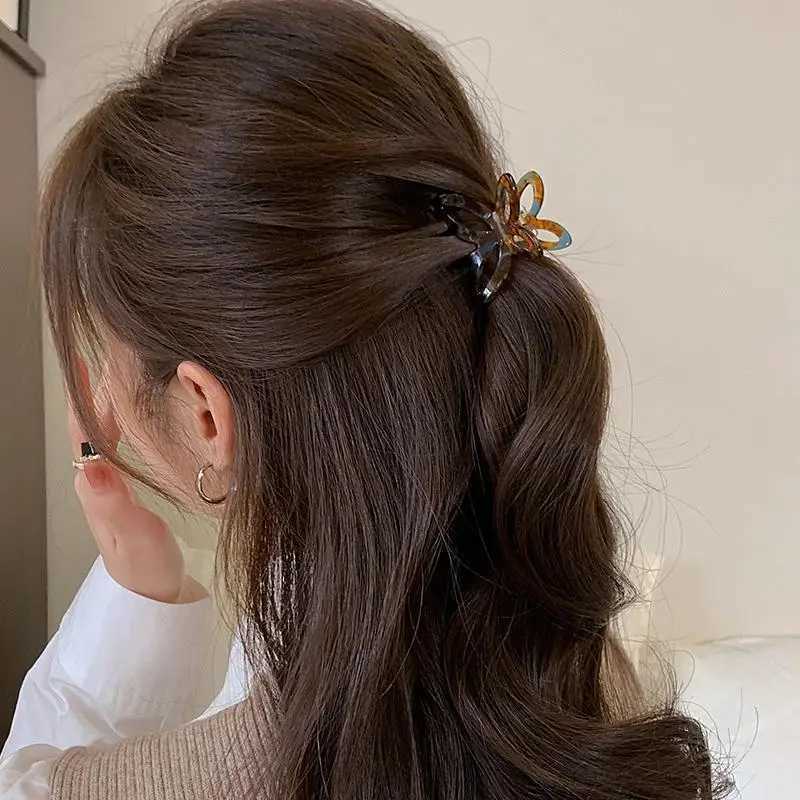 Sweet Fairy Hollow Butterfly Hairpin Acetate Hairpin Claw Styling Tool Female Hair Accessories Party Daily Leisure Decoration Y2504012
