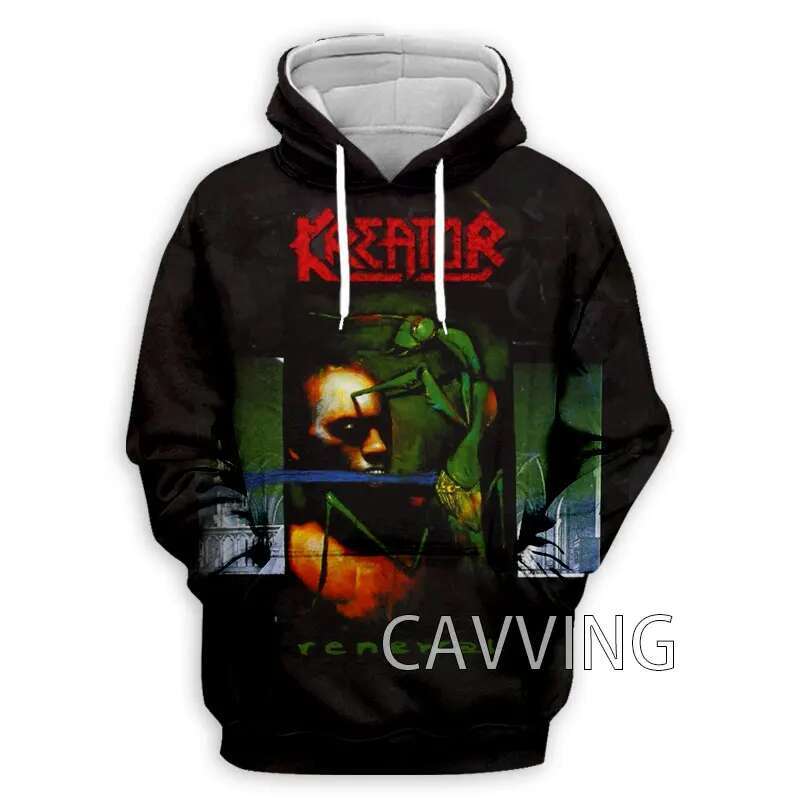 New Fashion Women/Men's 3D Print Kreator Hoodies Hooded Haruku Hoodie Sweatshirts Tops J01