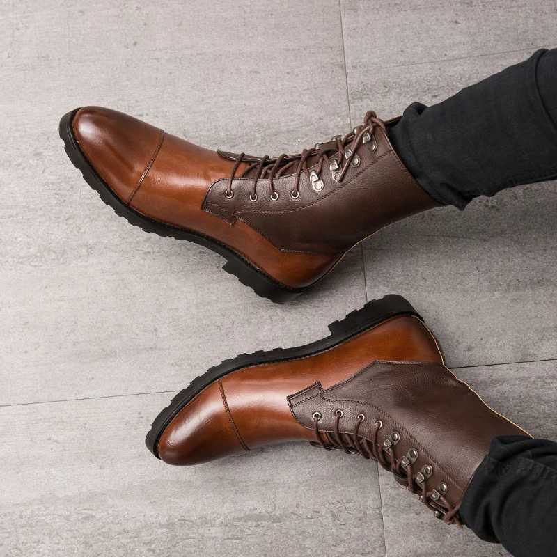 3848 Autumn Winter Elegant Chelsea Leather Men Couple Shoes Size Slip- Dress Formal Mens Ankle Boots Model Fi Show 2022XJ251112