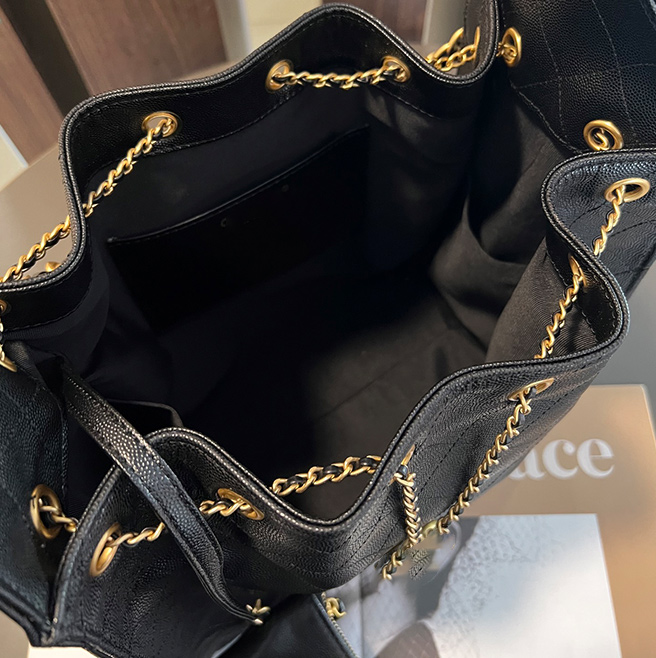 Designer Handbag Caviar 25C Hobo Shoulder Drawstring Chain Bucket High-Capacity Genuine Leather Crossbody Bag Two Types Of Leather Can Be Selected 250