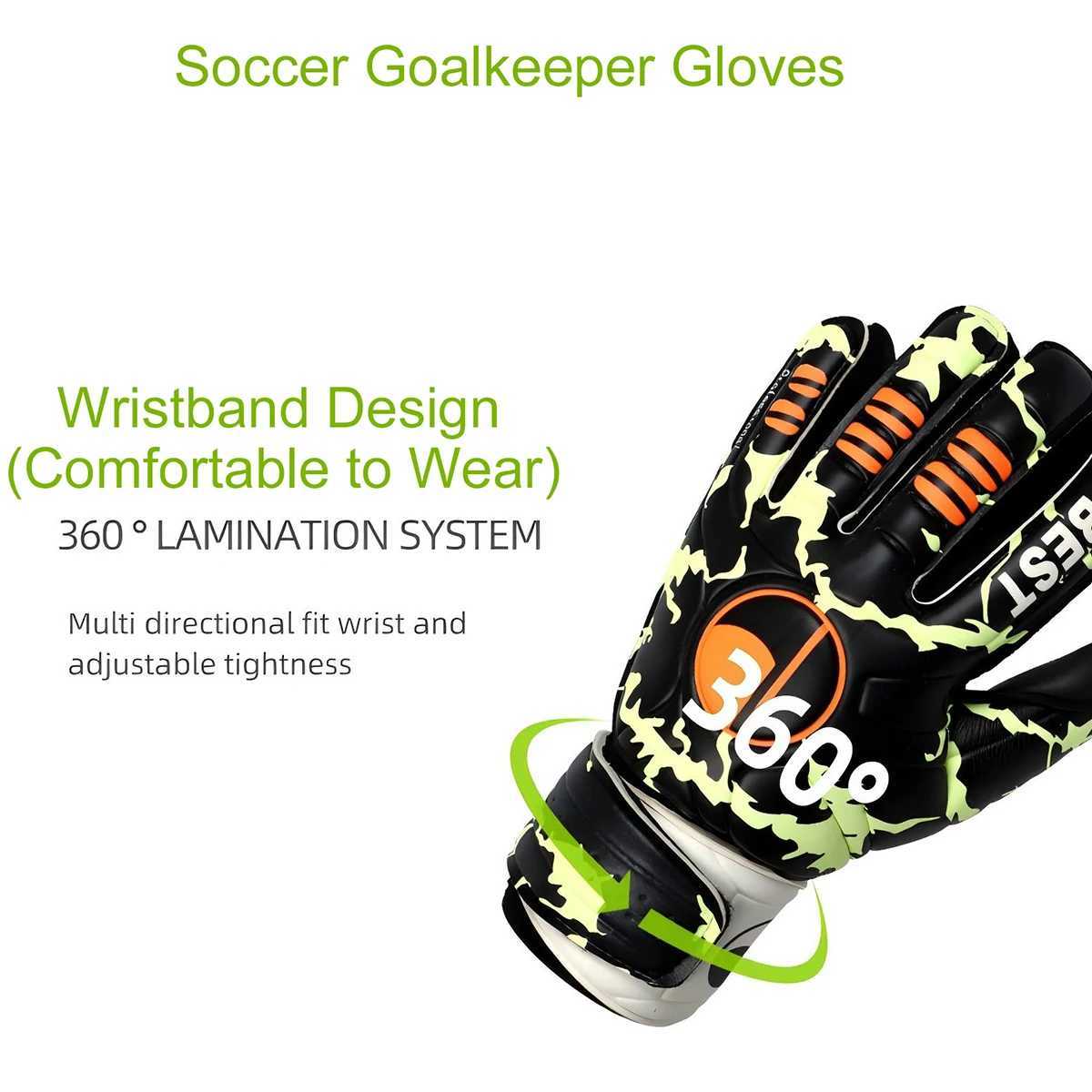 Football goalkeeper gloves suitable for both youth and adults breathable football goalkeeper gloves with finger protectionXJ250412
