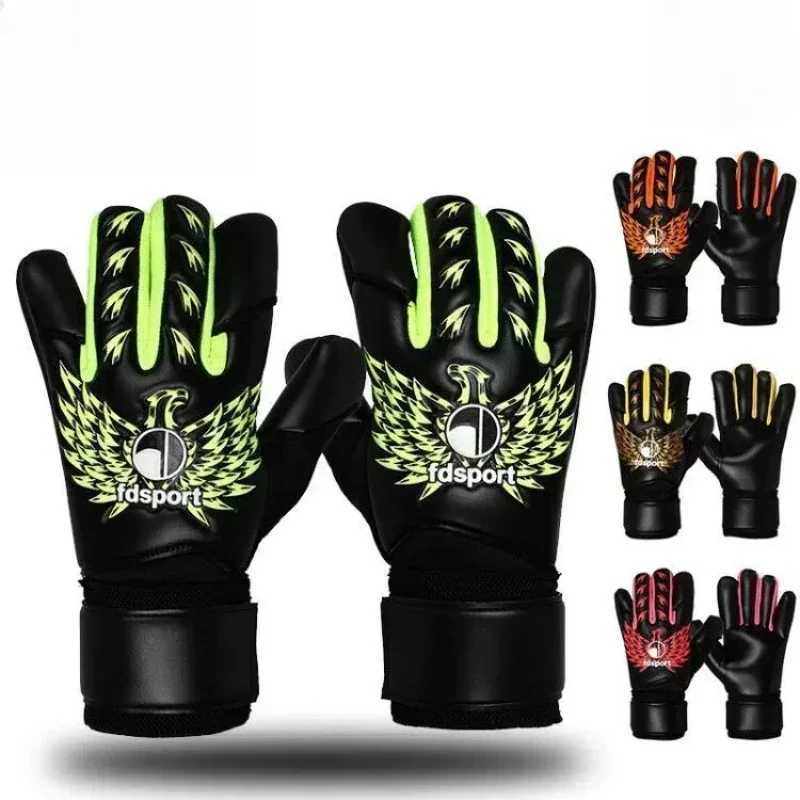 Flying Shield Football Goalkeeper Full Latex Gloves for Children and Adults Games Royal Series 20 Wear-resistantW251112