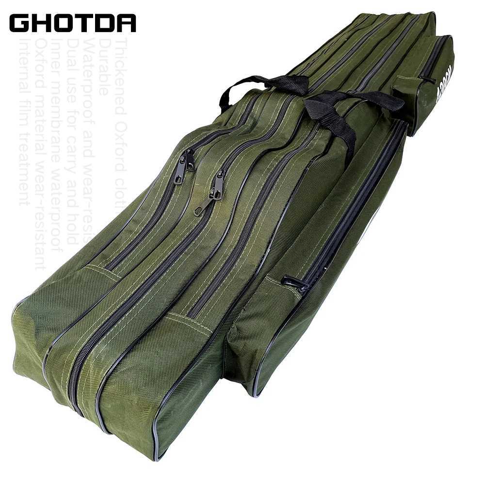 Fishing Rod Bag 110/120/130/150cm 2-3 Layer Durable Fishing Tackle Bag Z250411