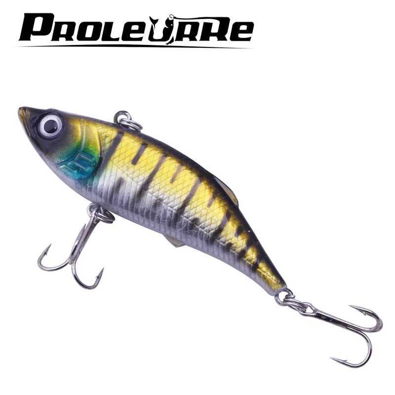1 Pc Sinking VIB Fishing Lure Isca 9.8g 7.5cm Crankbait Swimbait Artificial Hard Bait with Hook Pesca Bass Winter Fishing Tackle Z250411