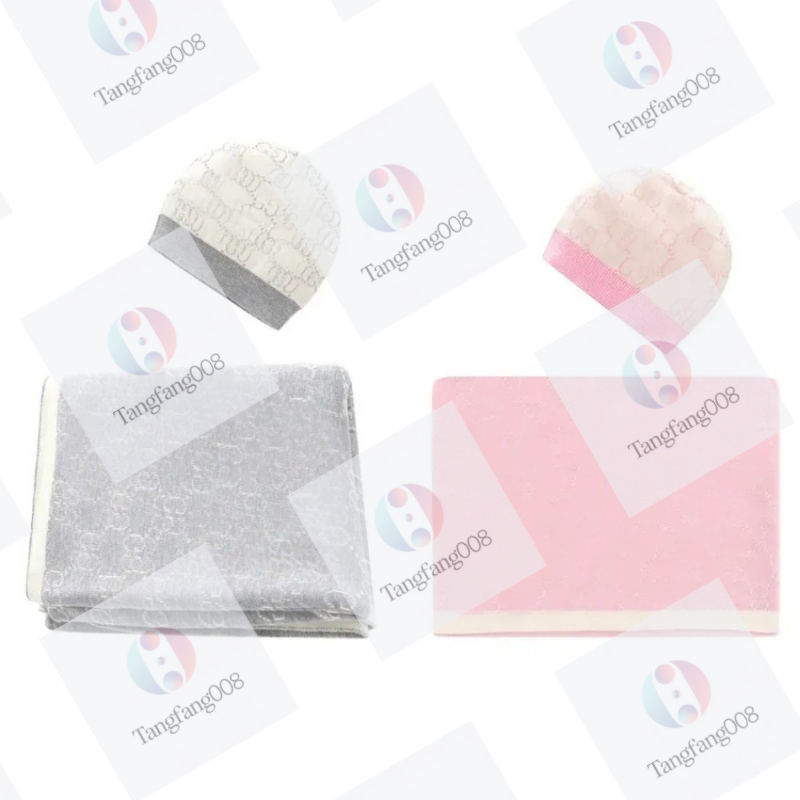 Warm & Breathable Infant Knitted Blanket - Customizable Letter Print, 100% Cotton for Year-Round Comfort