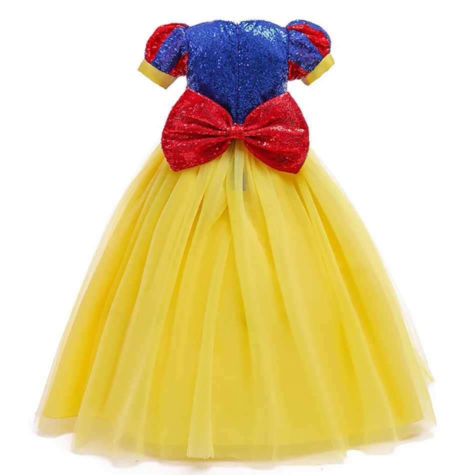 Disney Sparkling Girl Snow White Fancy Dress Childrens Carnival Christmas Party Princess Costume Childrens Birthday Performance CostumeXJ250411