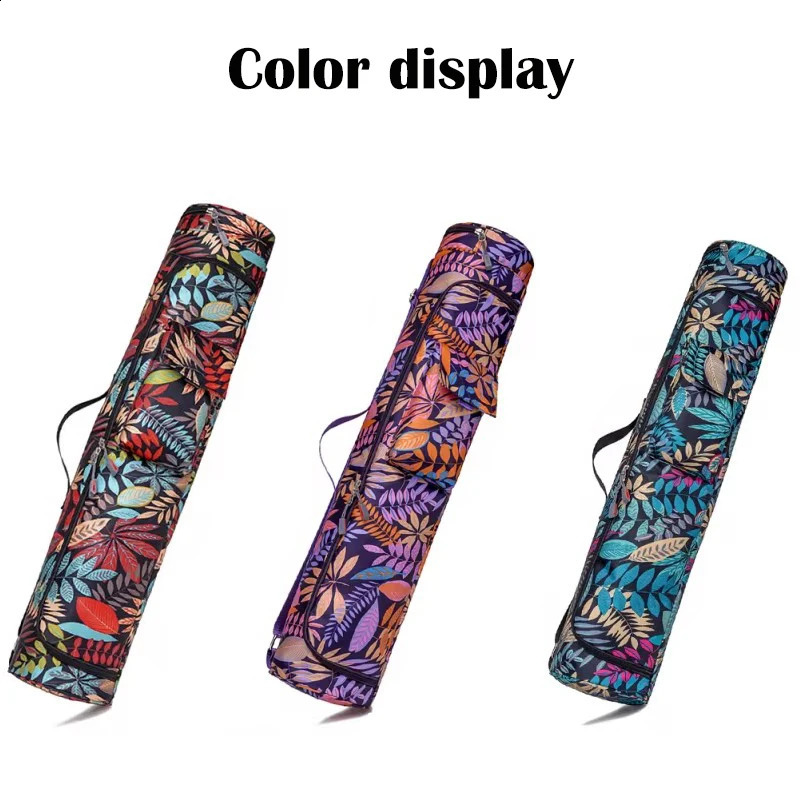 Printed Yoga Bag Exercise Mat Bag Yoga Pilates Mat Backpack Fitness Dance Gym Mat Cover Exercise Backpack 250407