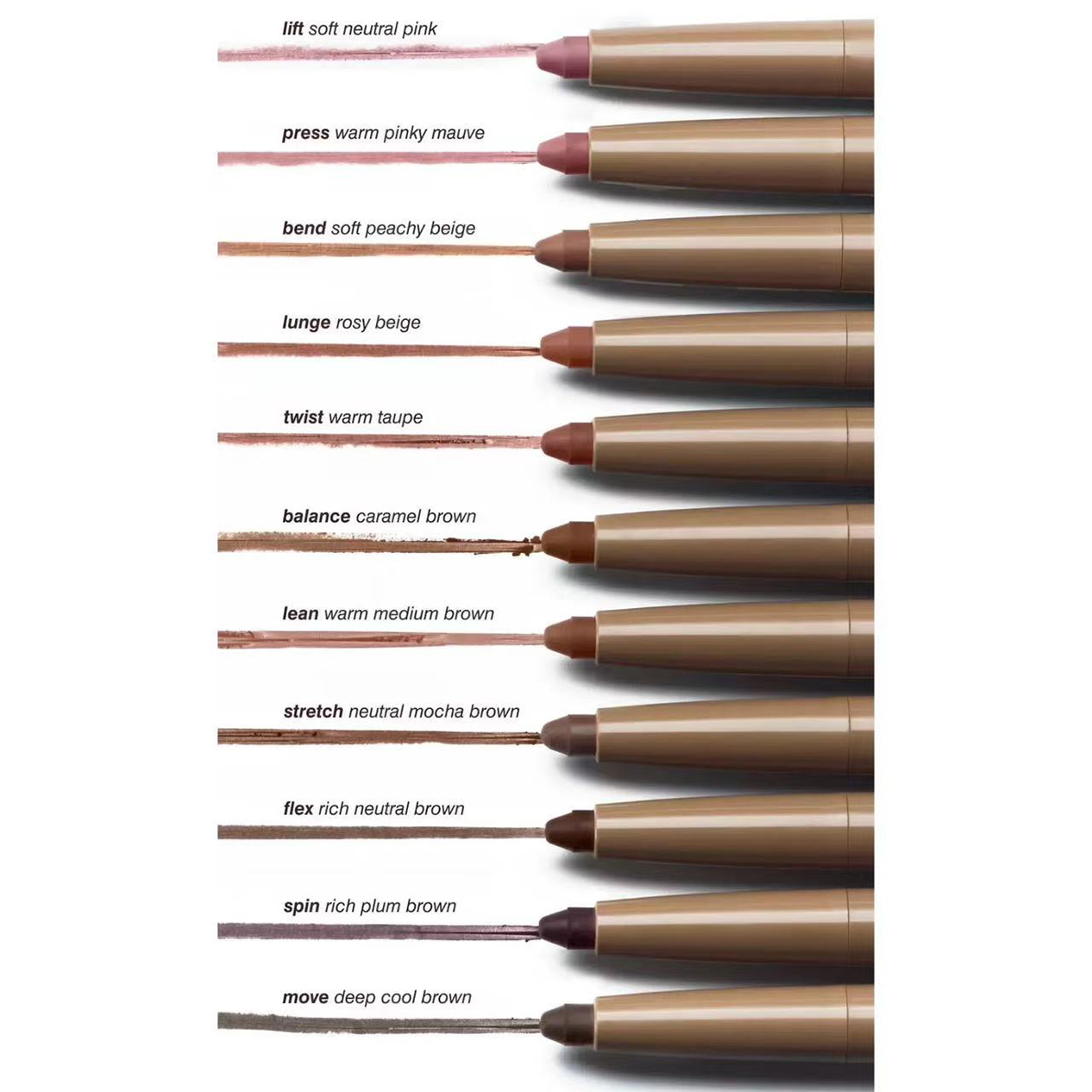 Lip liner 11 Colors Waterproof Lip Liner Pencil 0.75g Lips Contour Lift Press Bend Lunge Twist Balance Lean Stretch Flex Red Lip Pencil Matte Colors Lipliner Fast Ship