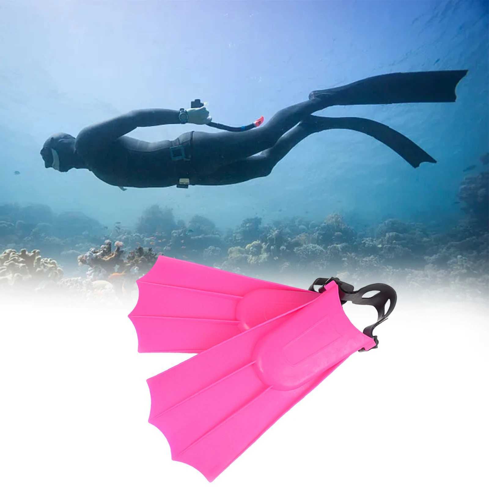 Diving Short Fin Inflatable Lightweight Fin Frog Shoes Adjustable Swimming Flip Cover Diving Equipment Portable for ChildrenY250412