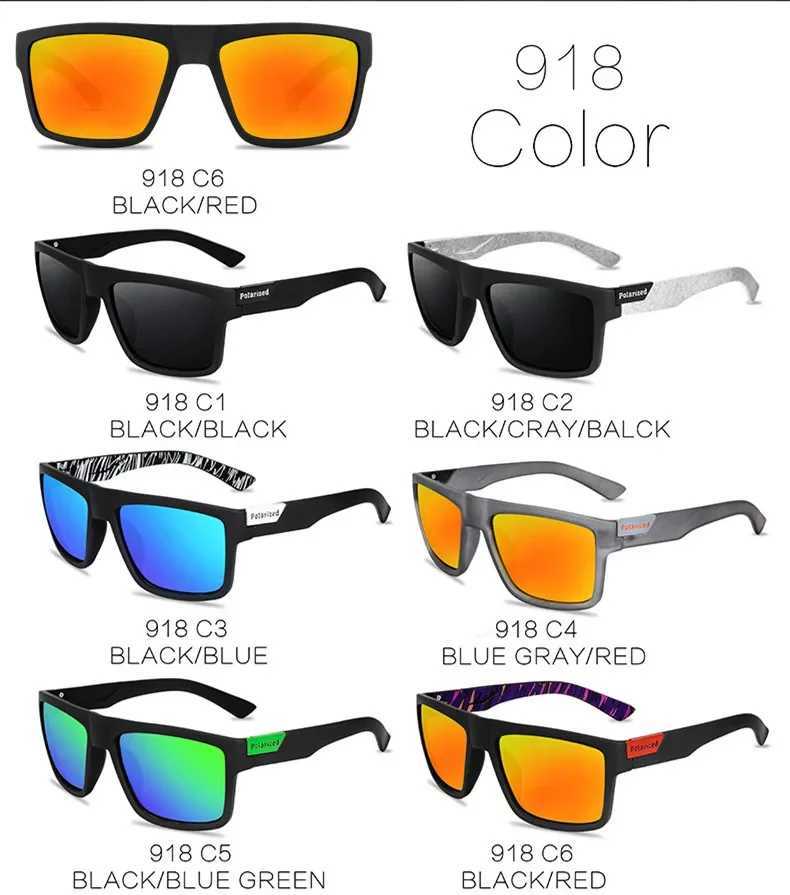 2024 Square Polarized Sunglasses Men Women Classic Sports Outdoor Fishing Travel Colorful Sun Glasses UV400 Goggles Z250411