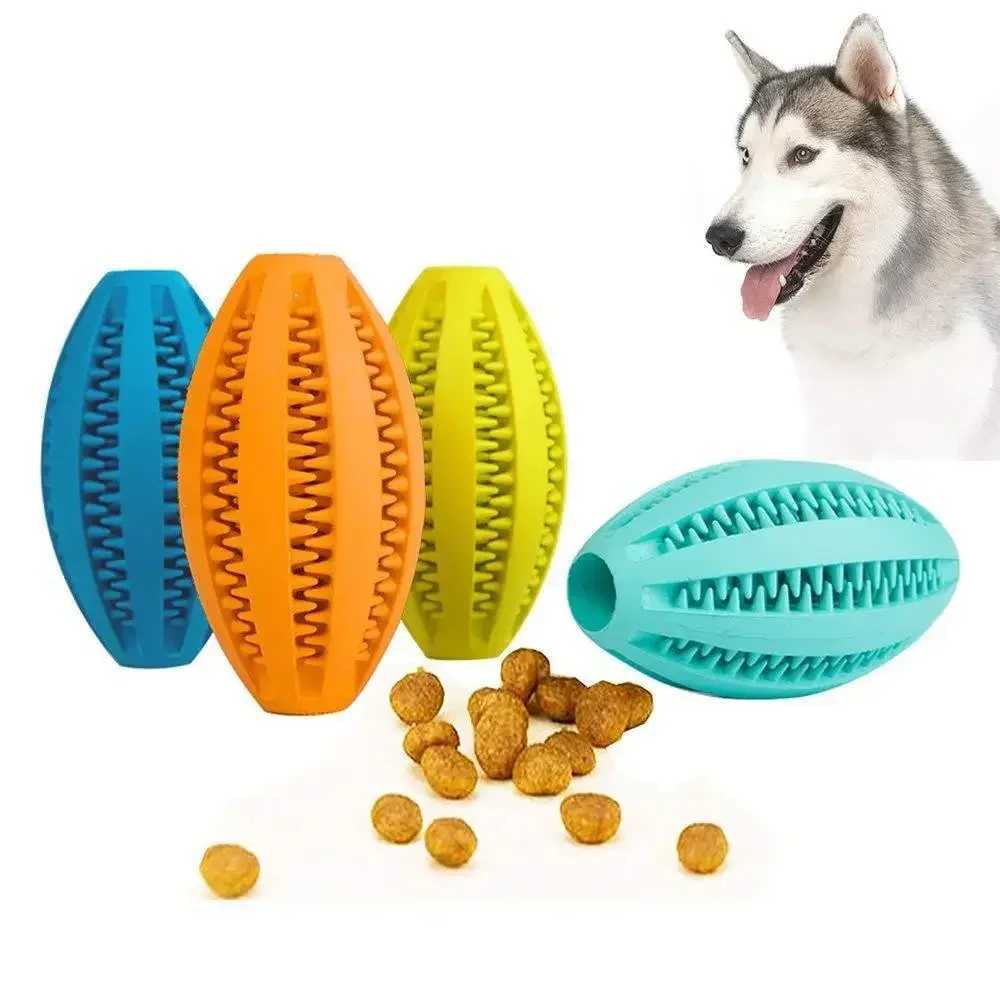 Pet Dog Chewing Toy Teeth Cleaning Snack Ball Pet Dog Toy Ball Natural Rubber Super Hard Interactive Bouncing Pet Supplies Z250412