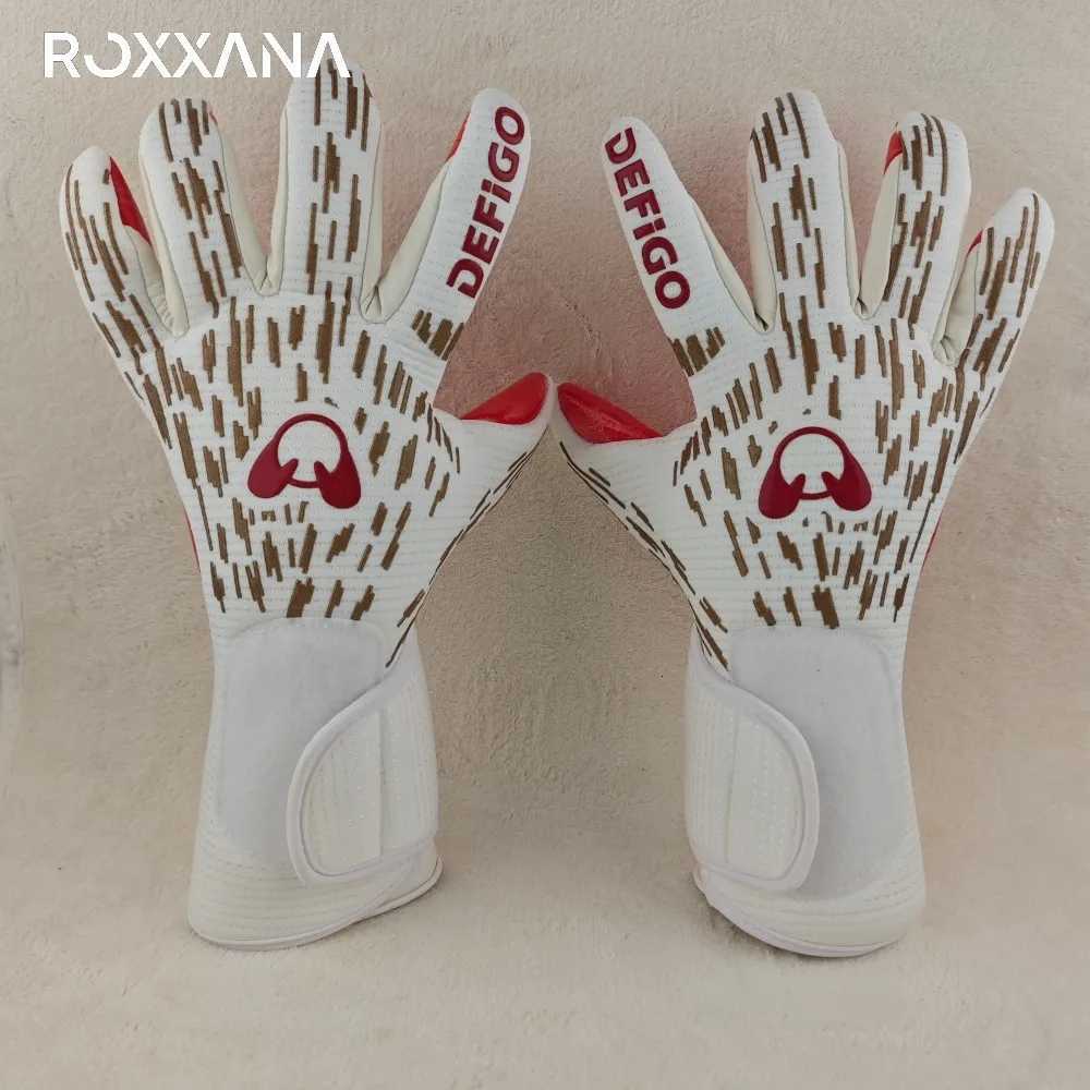ROXXANA Durable Latex Grip Anti-Slip Protective Professional Goalkeeper Gloves High-Performance Soccer Game Adult Training MatcW251112