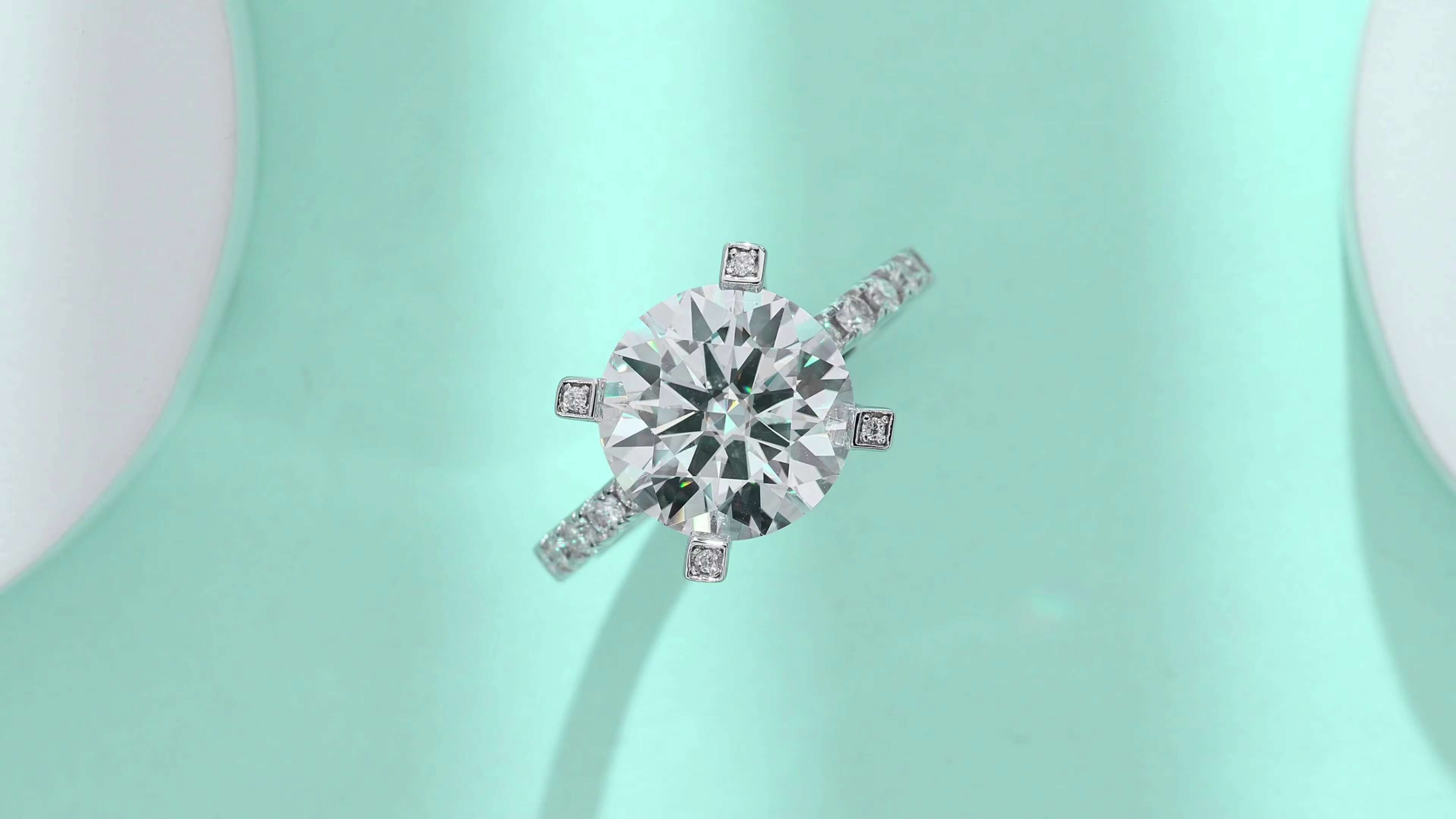 De 5CT Moissanite Wedding Ring D Color Full Moissanite Bands 5ct 925 Silver VVS1 Moissanite Women Ring with Certificate