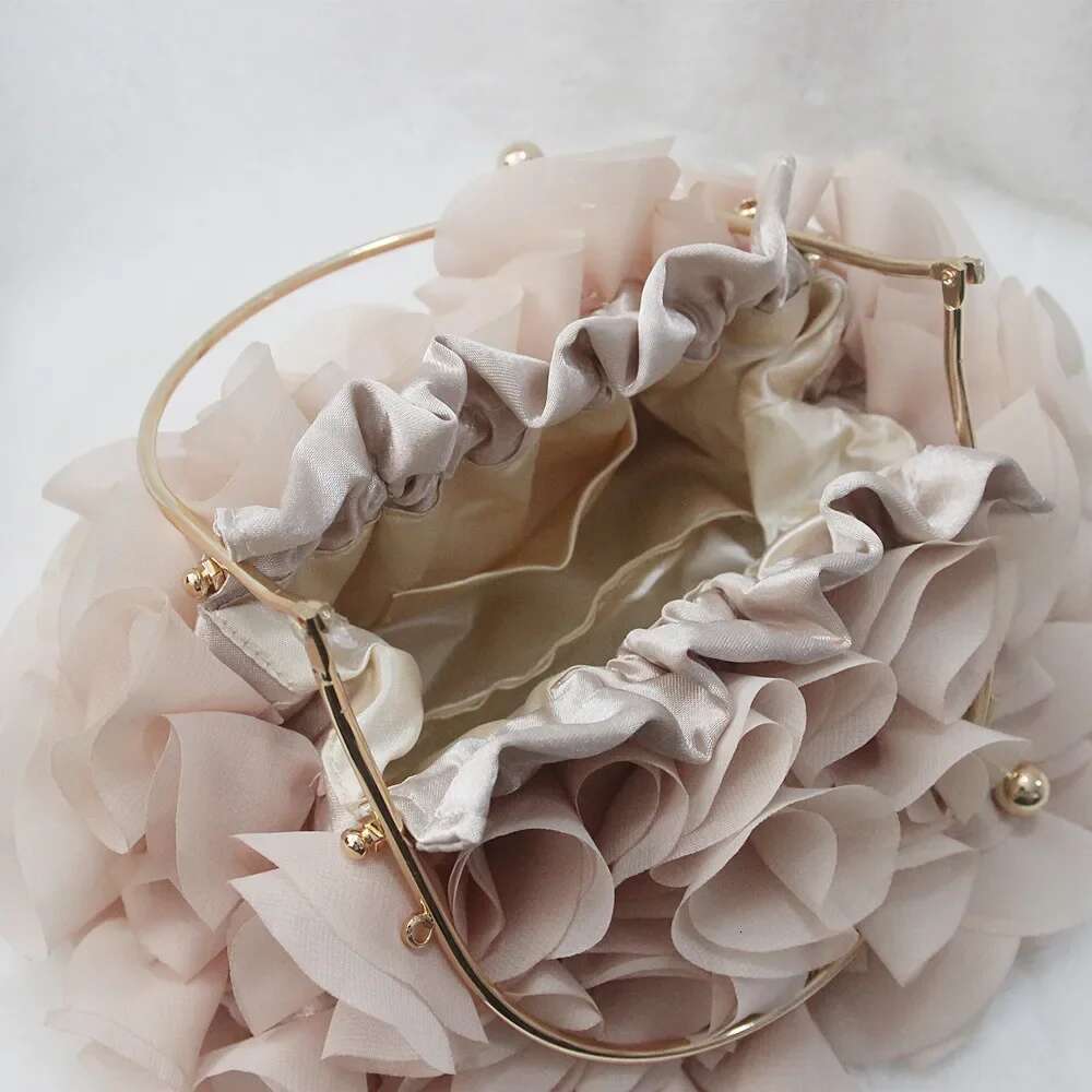 Satin ral Bride Party Evening Clutch Women Wedding Purses and Handbags Small Shoulder Chain Designer Bag