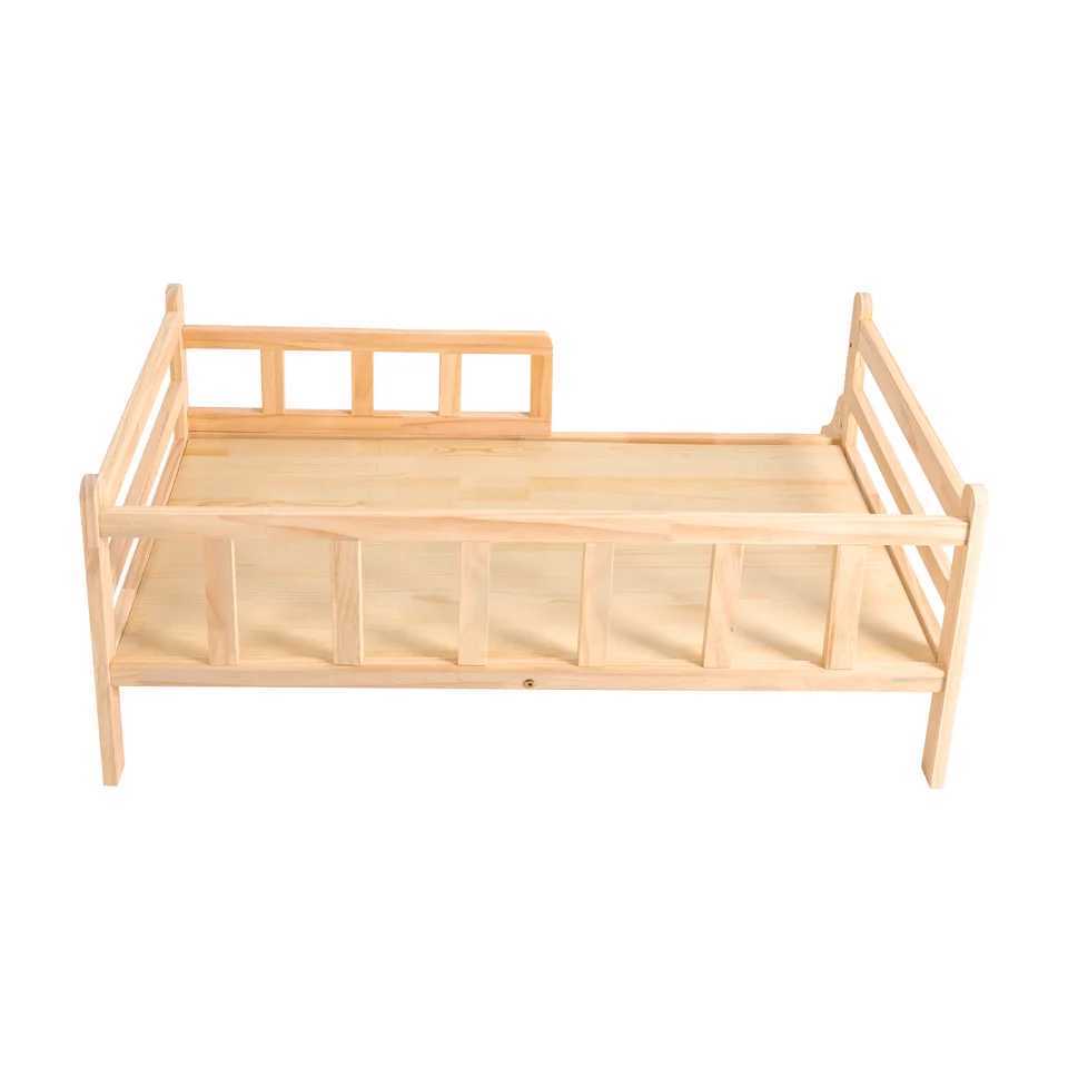 Solid wood pet bed wooden dog bed frame dog house furniture dog bed bracket circular fence corner for cats or dogs X250412