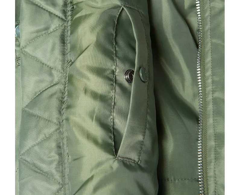 Fashion B15 fur collar winter thick nylon flight jacket WW2 mens bomber jackets Y251111