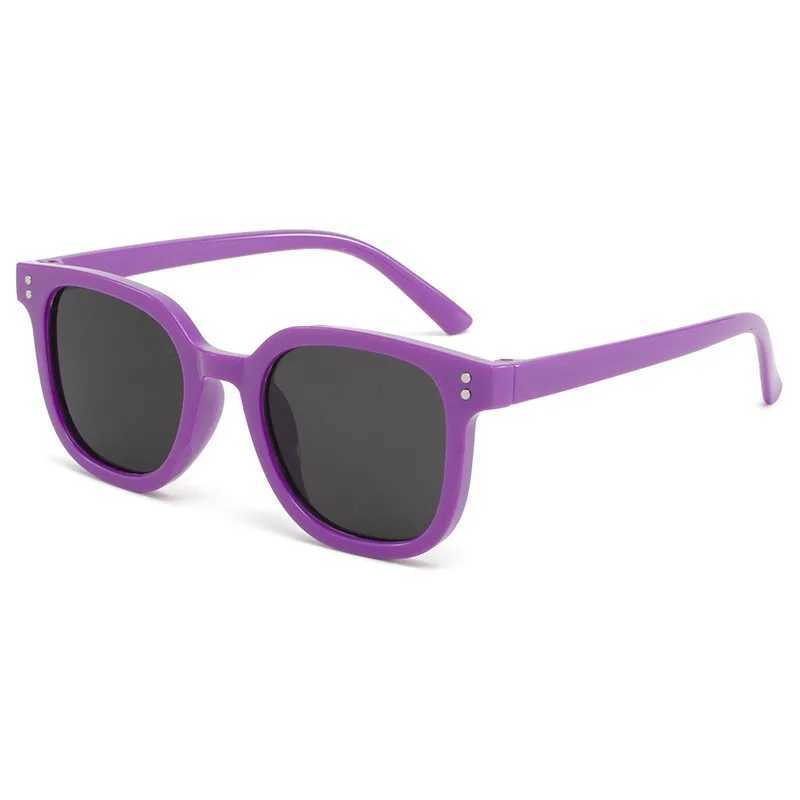 New Children Sunglasses Fashion Colorful Kid Sun Glasses Boy Girl Unisex Vintage square Goggle UV400 Z250411