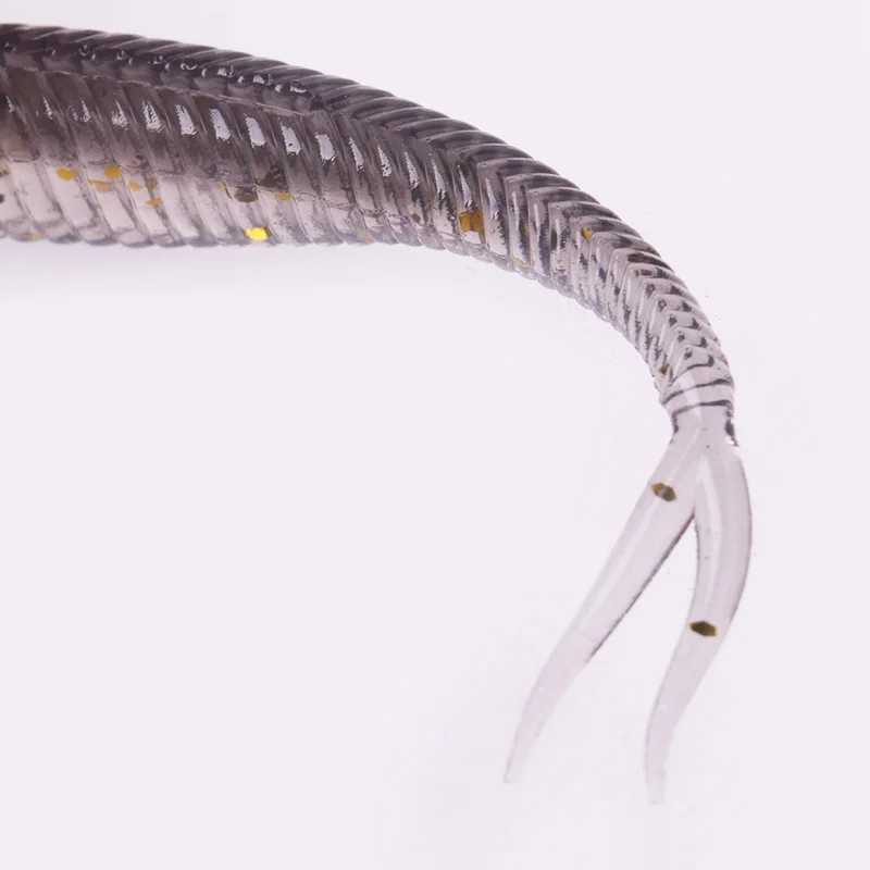 10pcs/Lot Fishing Fork Tail Soft Bait 70mm 1.8g Jigging Wobblers Artificial Baits Rubber for Bass Carp Fishing Lures Swimbaits Z250411
