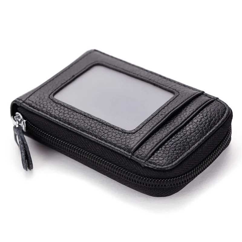 100% genuine leather card holder womens wallet bank leather wallet clip designer card holder Z250411