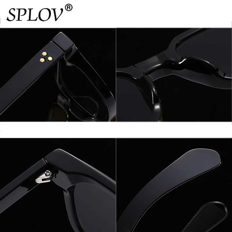 Luxury Square Men Sunglasses Fashion Gradient Driving Shades Eyewear Vintage Green Trendy Rivets Sun Glasses UV400 Z250411